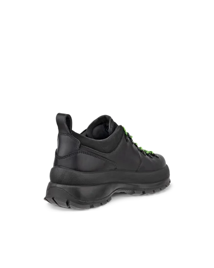 Men s ECCO Track 30 Leather Waterproof Shoe Black