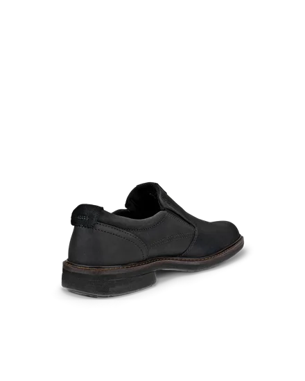 Men s ECCO Turn Leather Gore Tex Slip On Black