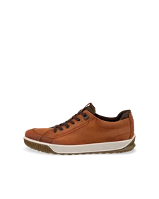ECCO Byway Tred chaussures a lacet en nubuck Gore Tex pour homme Marron