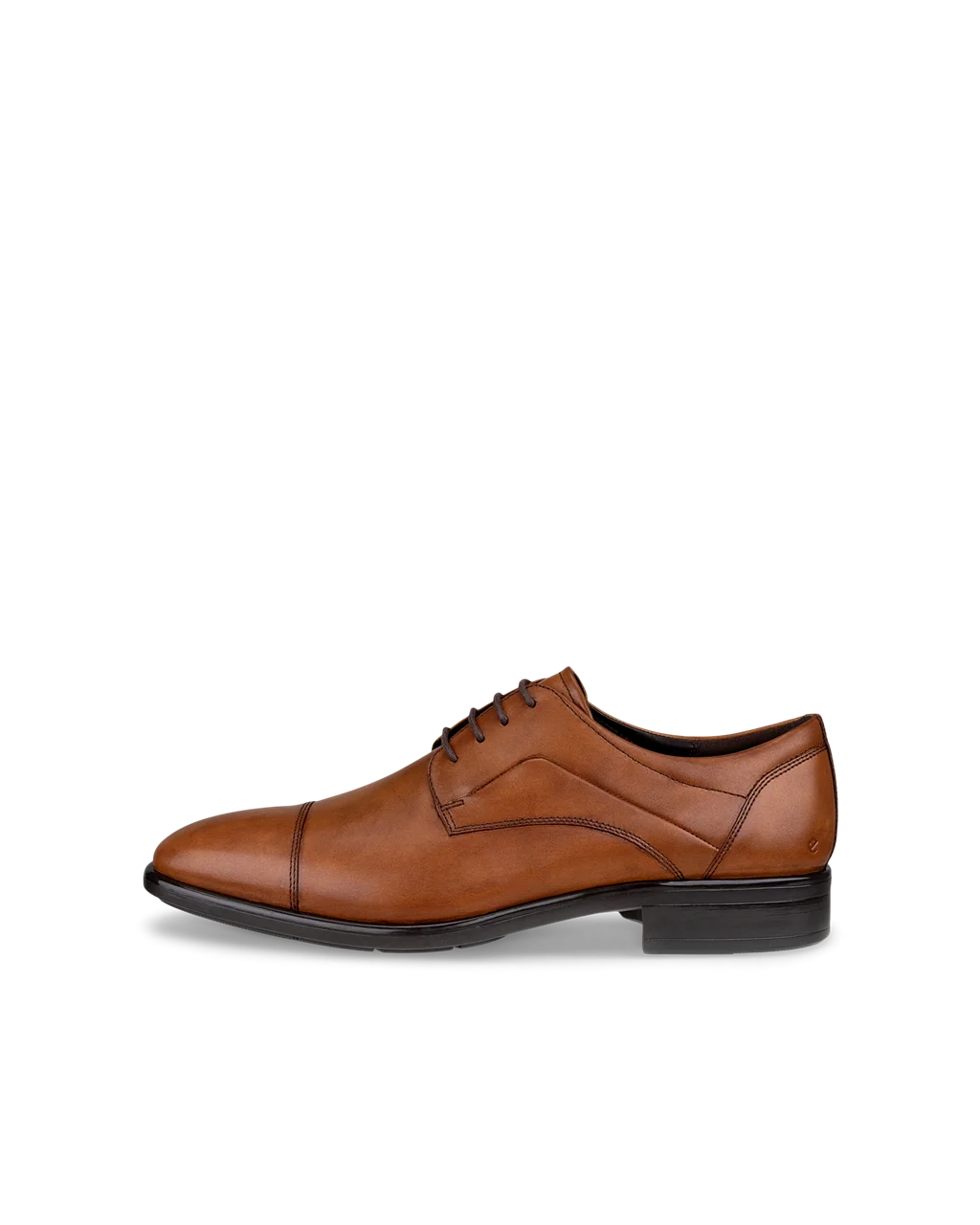 ECCO Citytray derbies cuir pour homme Marron