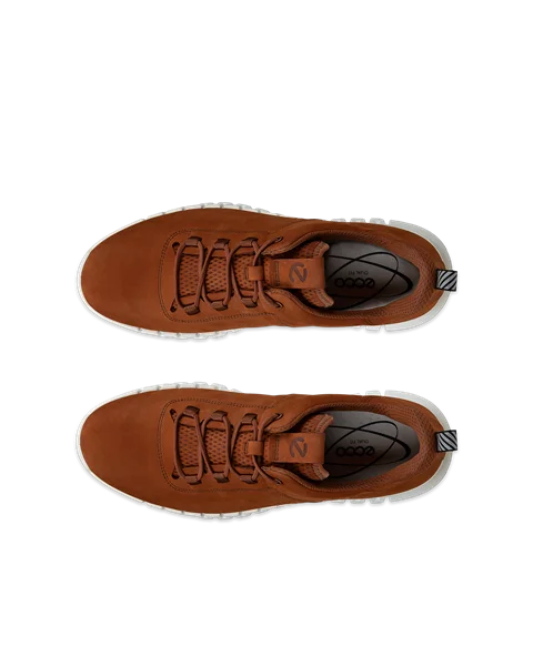 Men s ECCO Gruuv Nubuck Trainer Brown