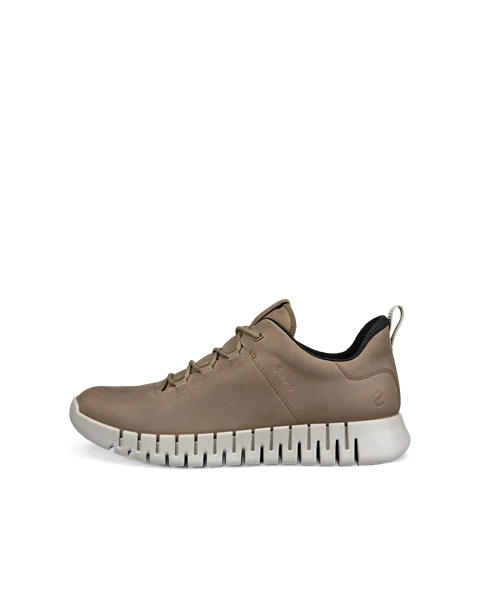 Men s ECCO Gruuv Nubuck Gore Tex Trainer Brown