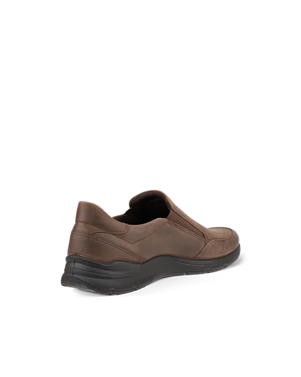 Men s ECCO Irving Nubuck Slip On Brown