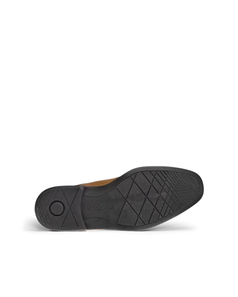 Men s ECCO Melbourne Leather Derby Shoe Brown