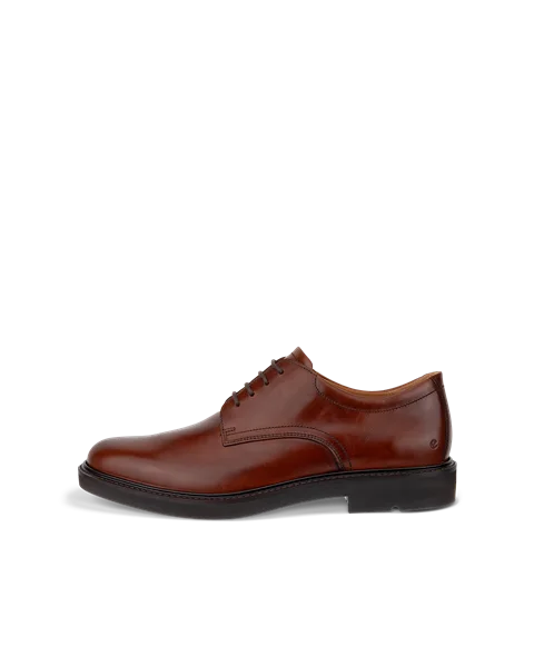 Men s ECCO Metropole London Leather Derby Shoe Brown