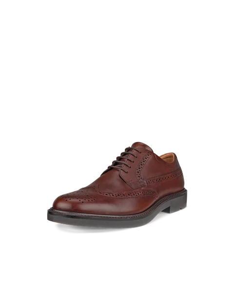 Ecco mens shoes brown leather store