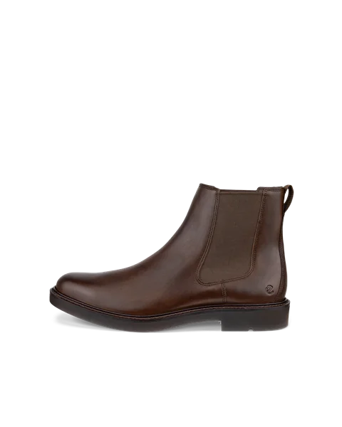 Men s ECCO Metropole London Leather Chelsea Boot Brown