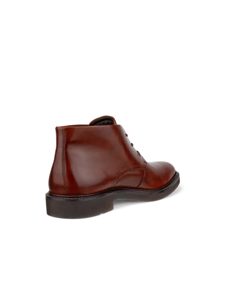 Men s ECCO Metropole London Leather Chukka Boot Brown