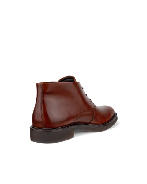 ECCO Metropole London bottines chukka en cuir pour homme Marron