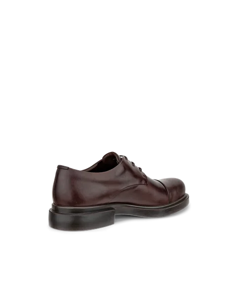 Men s ECCO Metropole Seoul Leather Derby Shoe Brown