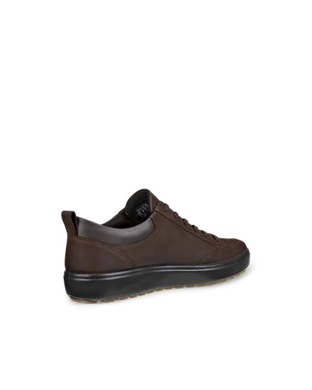 Men s ECCO Soft 7 Tred Nubuck Waterproof Shoe Brown