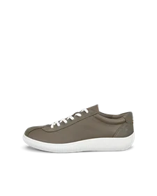 Men s ECCO Soft 60 Leather Trainer Blue