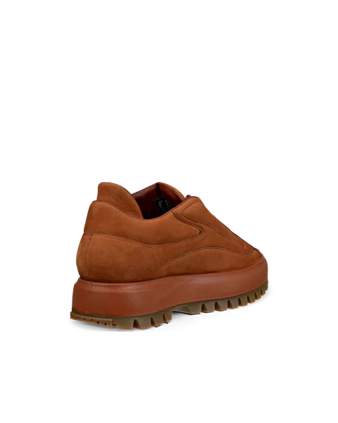 Men s ECCO Street Ace Ral7000 Nubuck Trainer Brown