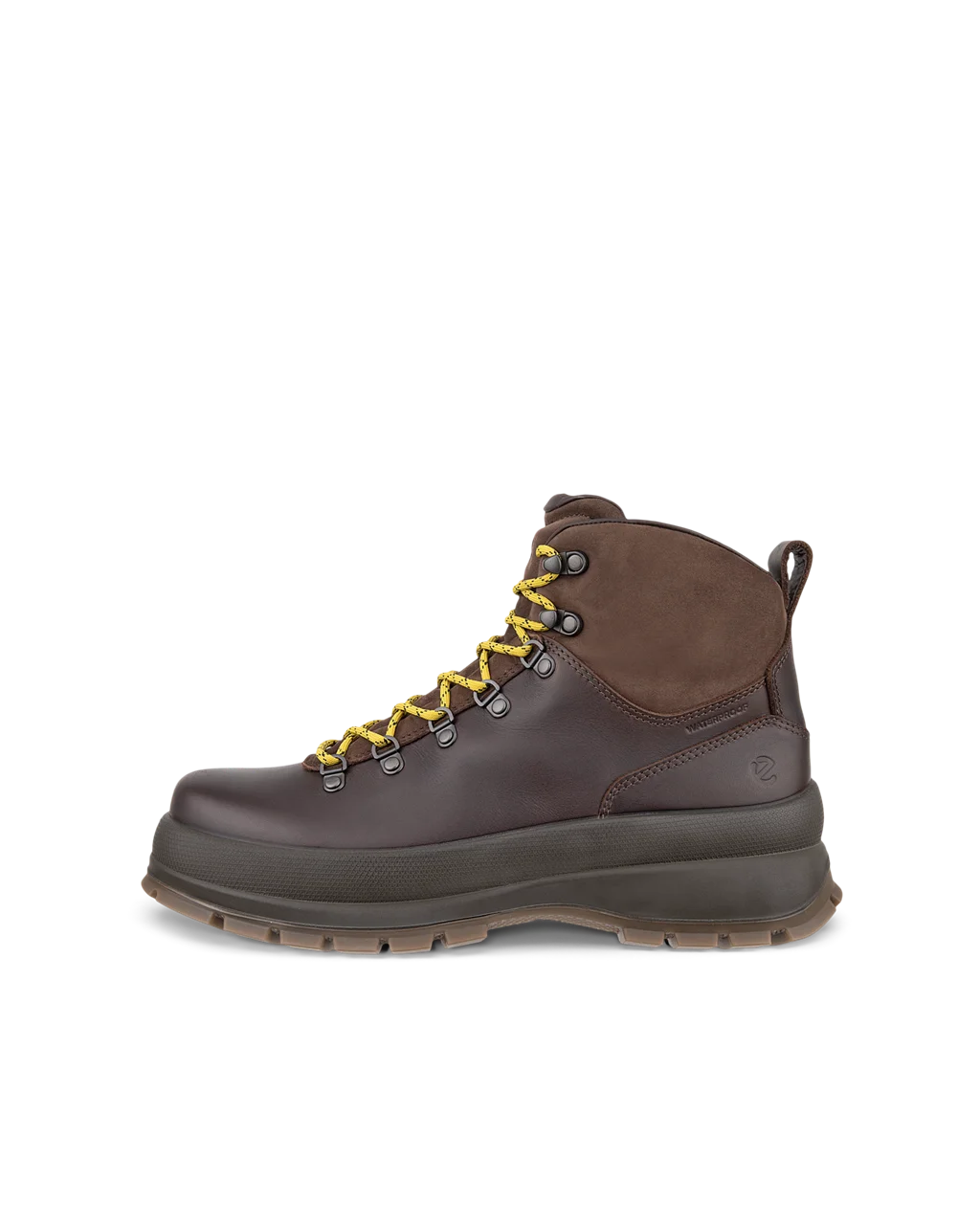 Men s ECCO Track 30 Leather Waterproof Lace Up Boot Brown