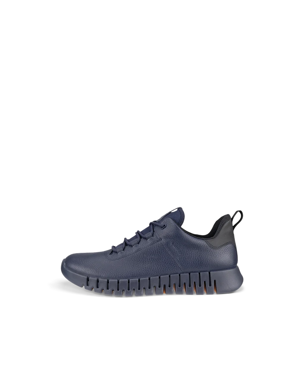 Men s ECCO Gruuv Leather Gore Tex Trainer Blue