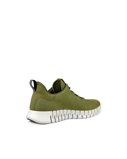 Men s ECCO Gruuv Nubuck Trainer Green