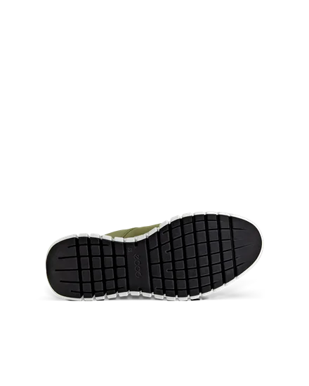 Men s ECCO Gruuv Nubuck Trainer Green