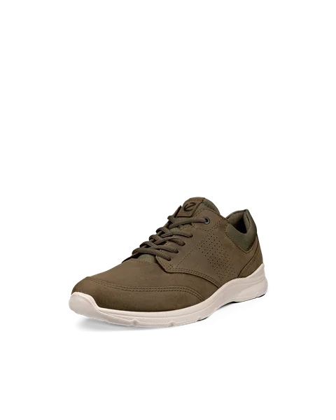 Men s ECCO Irving Nubuck Shoe Green