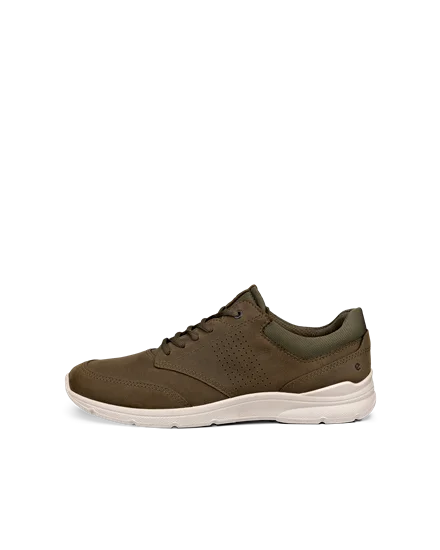 Men s ECCO Irving Nubuck Shoe Green