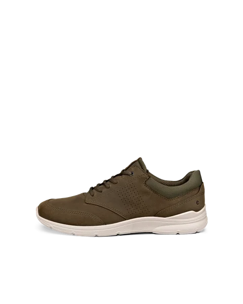Men s ECCO Irving Nubuck Shoe Green