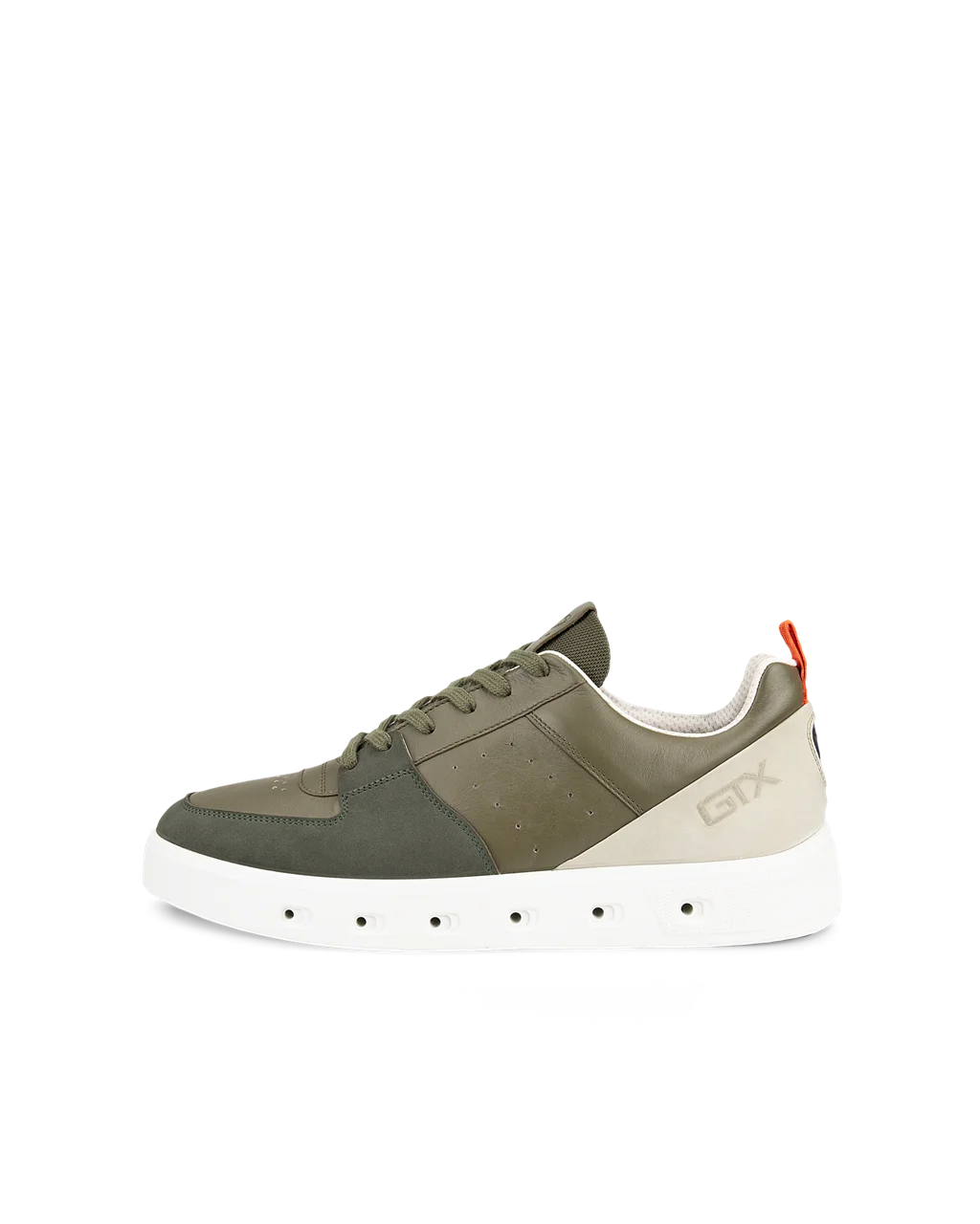 Men s ECCO Street 720 Nubuck Gore Tex Trainer Green