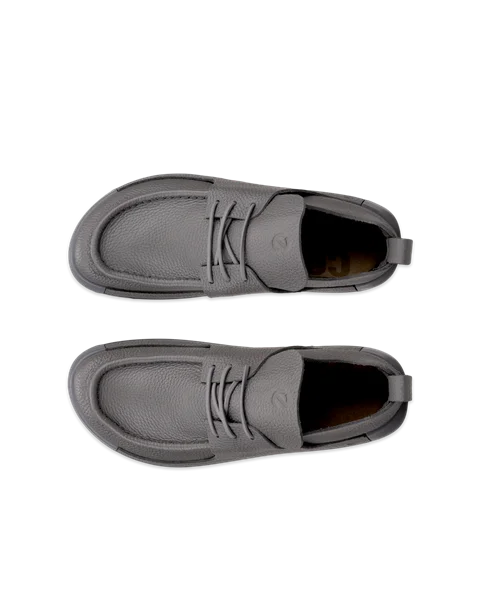その他 COZMO Men's ECCO® Cozmo Shoe Leather Moc-Toe Shoe | Grey