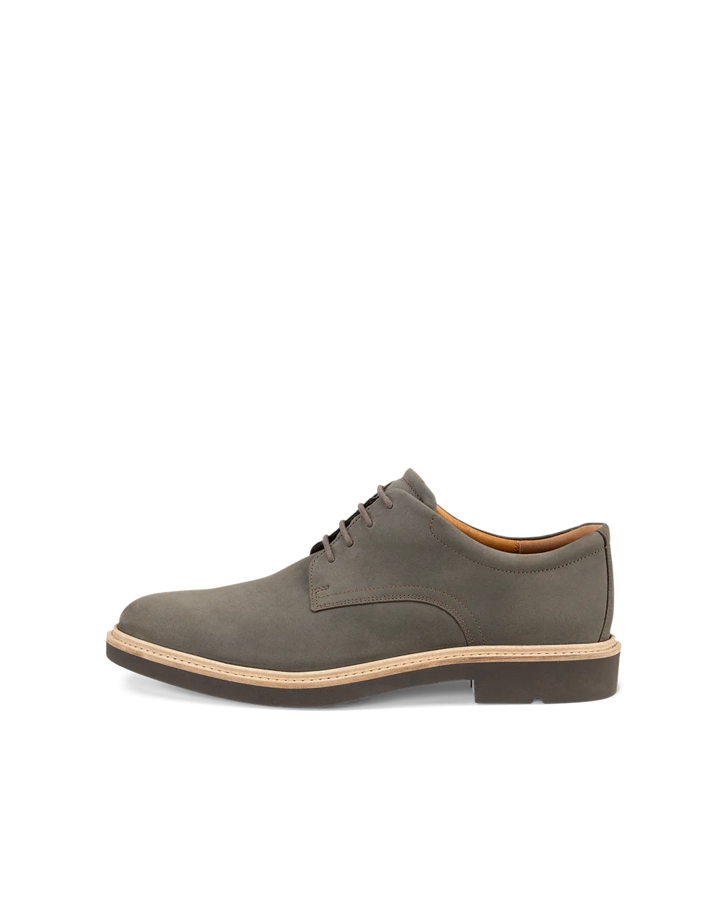 Men s ECCO Metropole London Nubuck Derby Shoe Grey