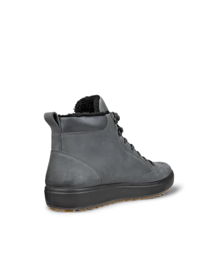Men s ECCO Soft 7 Tred Nubuck Gore Tex Mid Cut Boot Grey