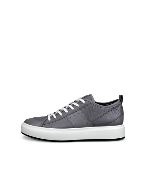 ECCO Street Ace Herren Ledersneaker Grau