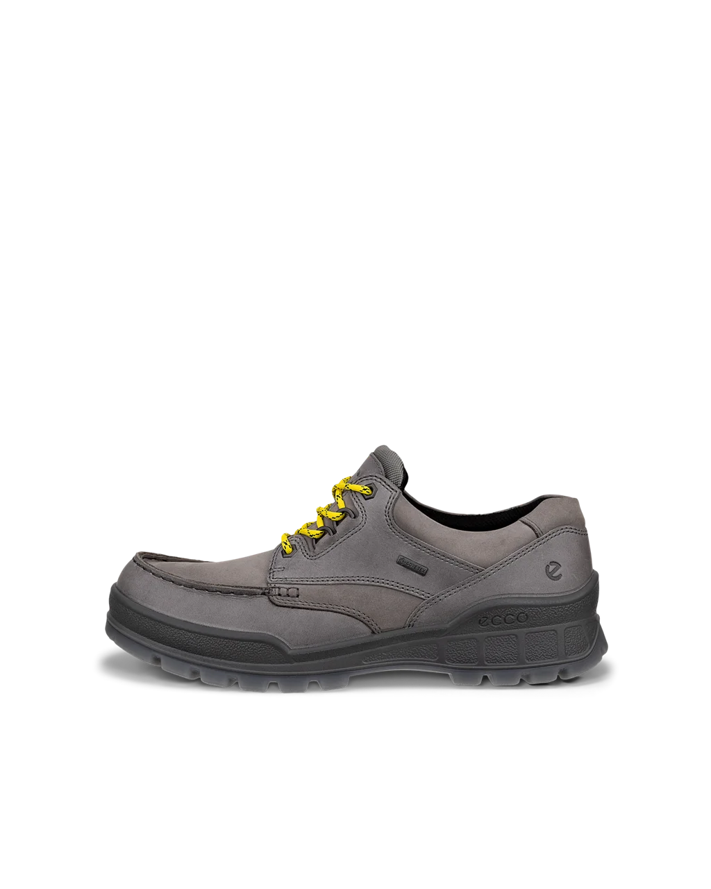 Men s ECCO Track 25 Leather Gore Tex Moc Toe Shoe Grey