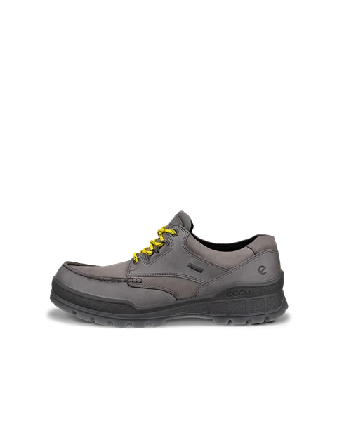 Men s ECCO Track 25 Leather Gore Tex Moc Toe Shoe Grey