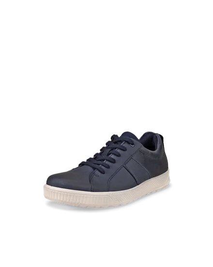 Men s ECCO Byway Nubuck Trainer Navy