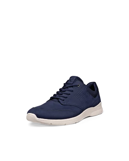 Men s ECCO Irving Nubuck Shoe Navy