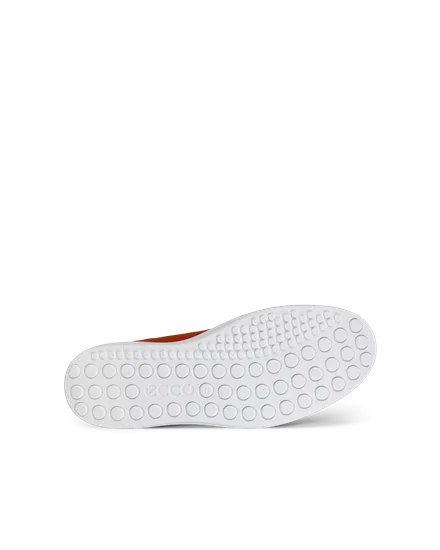 Men s ECCO Soft 60 Leather Trainer Orange