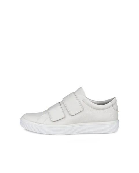 Men s ECCO Soft 60 Leather Trainer White