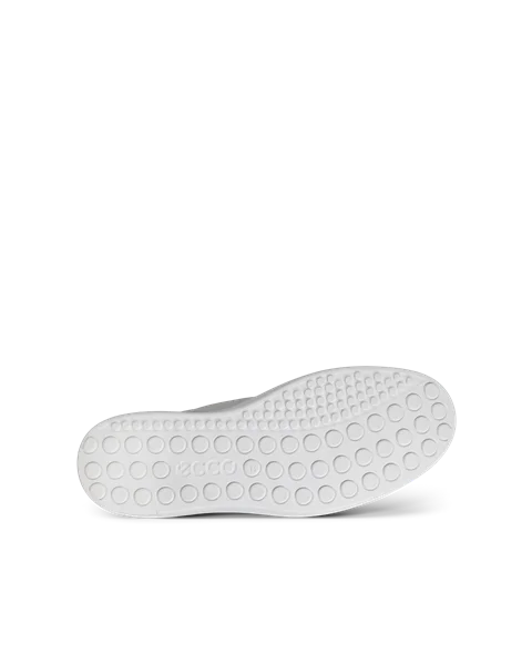 Men s ECCO Soft 60 Leather Trainer White