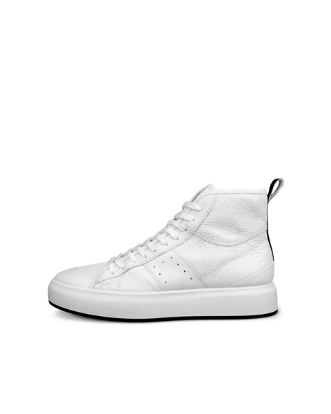Men's street leather mid top sneaker shop