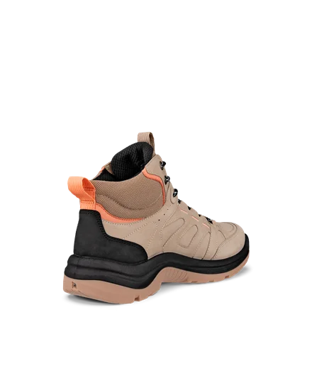 Women s ECCO Offroad Nubuck Waterproof Mid Cut Outdoor Boot Beige