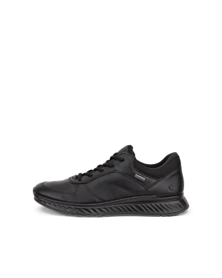 Women s ECCO Exostride Leather Gore Tex Outdoor Trainer Black