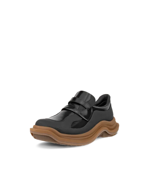 Women s ECCO Offroad Leather Slip On Trainer Black