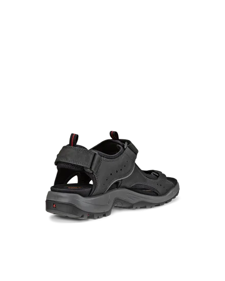Men s ECCO Offroad Nubuck Hiking Sandal Black