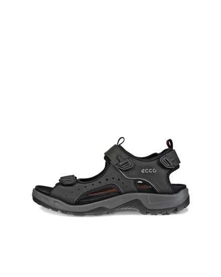 Men s ECCO Offroad Nubuck Hiking Sandal Black