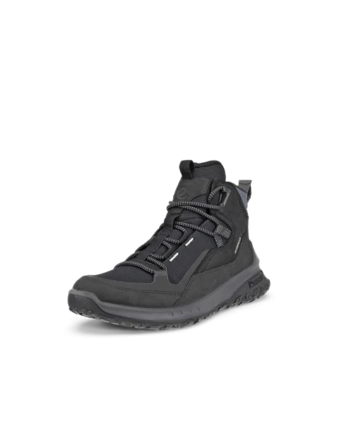Men s ECCO ULT TRN Mid Nubuck Waterproof Hiking Boot Black