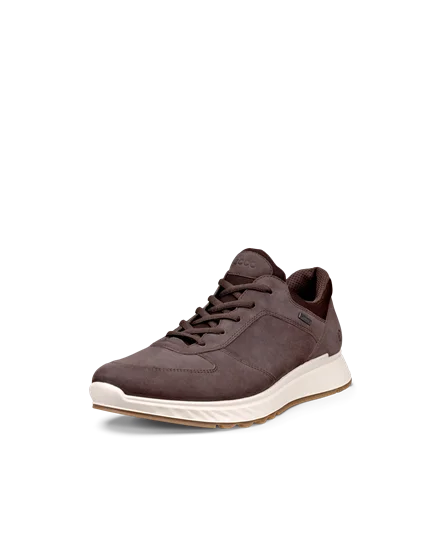 Men s ECCO Exostride Nubuck Gore Tex Outdoor Trainer Brown
