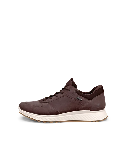 Men s ECCO Exostride Nubuck Gore Tex Outdoor Trainer Brown