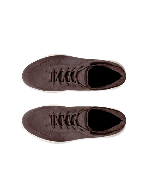 ECCO Exostride Heren nubuck sneaker met Gore Tex Bruin