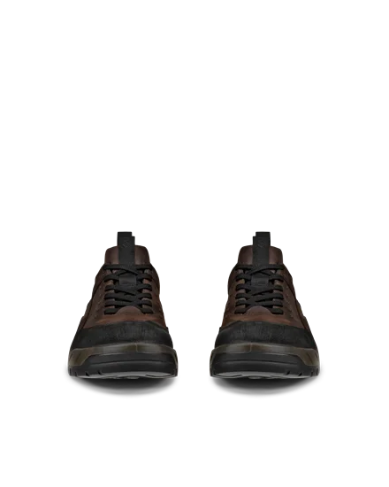 Men s ECCO Offroad Nubuck Waterproof Hiking Trainer Brown