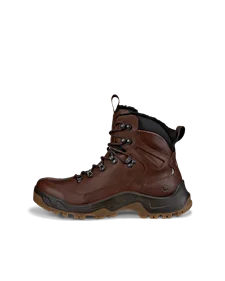 Men s ECCO Track 25 Leather Gore Tex Mid Cut Outdoor Boot Brown