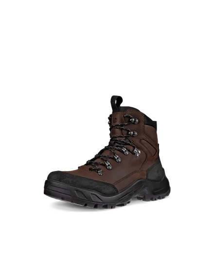 Men s ECCO Offroad Nubuck Waterproof Mid Cut Outdoor Boot Brown