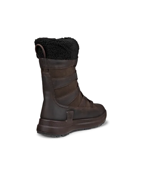 ECCO Solice bottes d hiver impermeable en nubuck pour femme Marron